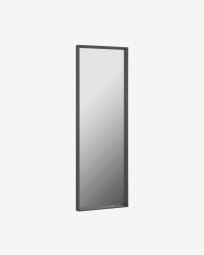 Miroir Nerina 52 x 152 cm cadre épais finition foncée