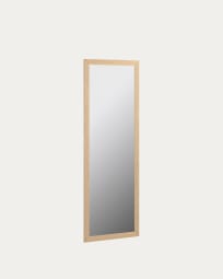Καθρέπτης με ευρύ πλαίσιο Wilany 52,5 x 152,5 εκ, φυσικό φινίρισμα