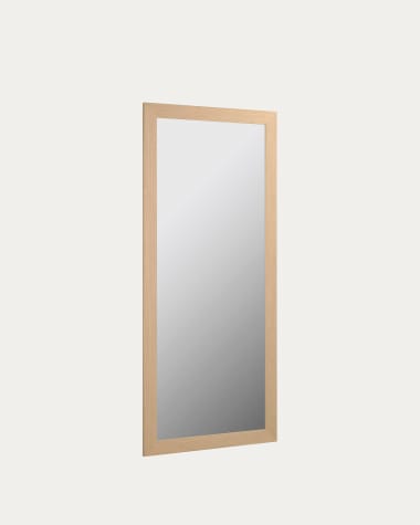 Καθρέπτης με ευρύ πλαίσιο Yvaine 80,5 x 180,5 εκ, φυσικό φινίρισμα