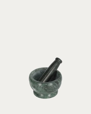 Cindea pestle and mortar in green marble
