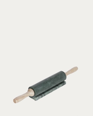Vestrawood and green marble rolling pin