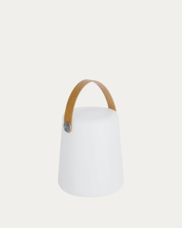 Lampe à poser nomade Dialma avec poignée marron