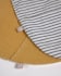 Set of two 100% organic cotton (GOTS) Manon bibs in mustard yellow and grey stripes