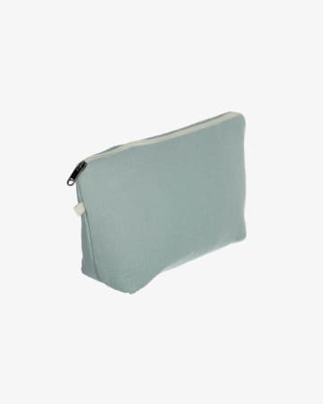 100% organic cotton (GOTS) Breisa Wash Bag in turquoise