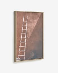 Tableau Lucie escalier bois 50 x 70 cm