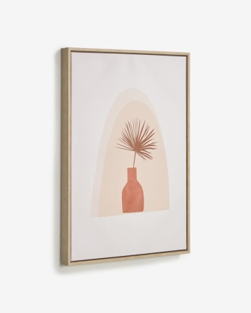 Izem picture of brown vase and flower 50 x 70 cm