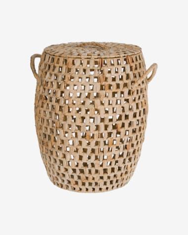 Zaya mand met handvatten natuurlijke vezels 55 cm