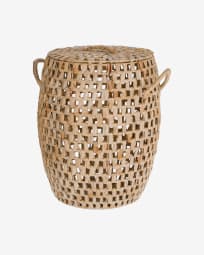 Zaya basket with handles, made from natural fibres
