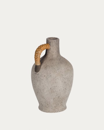 Vaso Agle in ceramica grigio 35 cm