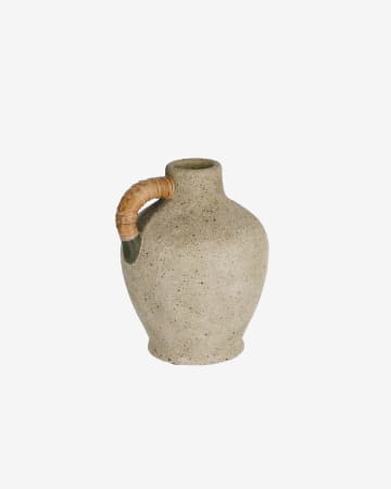 Agle grey ceramic vase, 25 cm