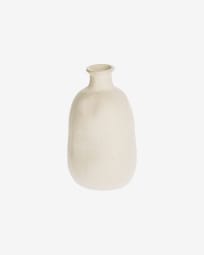 Caetana white ceramic vase, 32 cm