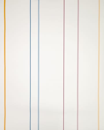 Papier peint Nahilin blanc avec motif à rayures multicolore 10 x 0,53 m FSC MIX Credit