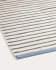 Catiana PET grey striped mat 60 x 90 cm