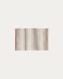 Catiana PET brown striped mat 60 x 90 cm