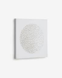 Πίνακας Adys 40 x 40 εκ, με κύκλους και λευκές κουκίδες