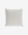 Funda de cojín Shallow 100% algodón blanco 45 x 45 cm