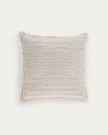 Shallowin Kissenbezug 100% Baumwolle in weiß 45 x 45 cm