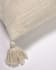 Devi cushion cover with tassels white 45 x 45 cm