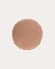 Tamanne 100% linen round cushion cover in terracotta Ø 45 cm