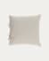 Housse de coussin Tazu 100% lin beige 45 x 45 cm