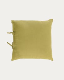 Fodera per cuscino Tazu 100% lino verde 45 x 45 cm