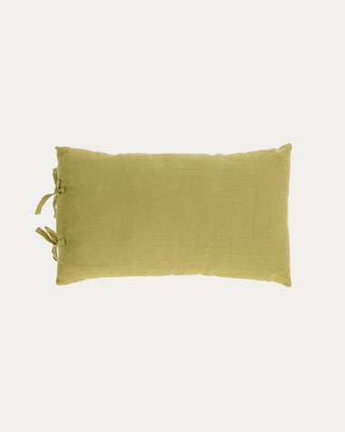 Tazu Kissenbezug 100% Leinen in grün 30 x 50 cm