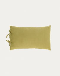 Capa almofada Tazu 100% linho verde 30 x 50 cm