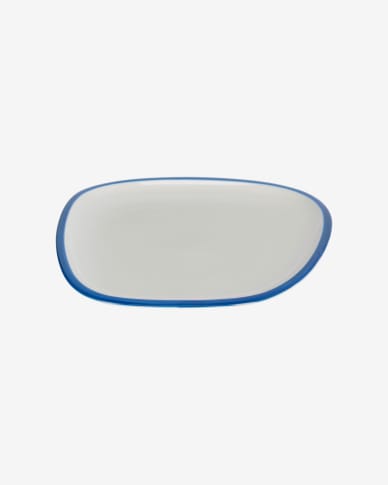 Odalin blue and white porcelain plate