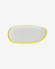 Assiette plate Odalin porcelaine blanc et jaune