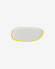 Odalin porcelain dessert plate in yellow and white
