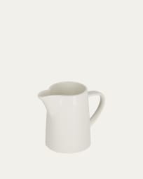 Pierina porcelain milk jug in white