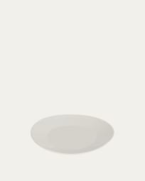 Plato de postre ovalado Pierina porcelana blanco
