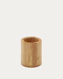 Dilcia solid rubber wood pencil holder