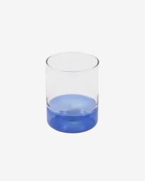Transparant en blauw glas Dorana