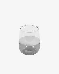 Inelia small transparent and grey glass