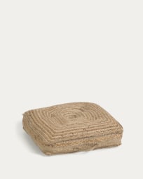 Jute floor-pallet cushion Abir 63 x 63 cm