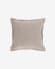 Aleria cotton cushion cover with brown and white stripes 45 x 45 cm