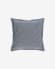 Aleria cotton cushion cover with blue and white stripes 45 x 45 cm