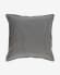 Aleria cotton cushion cover with white and grey stripes 60 x 60 cm