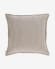 Aleria cotton cushion cover with brown and white stripes 60 x 60 cm