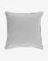 Aleria cotton cushion cover with grey and white stripes 60 x 60 cm