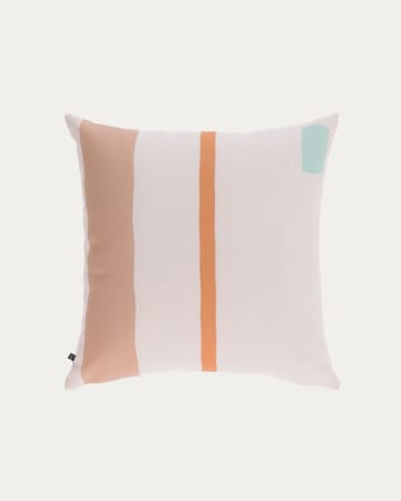 Calantina multicoloured cushion cover with vertical stripes 45 x 45 cm