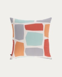 Calantina multicoloured cushion cover with squares 45 x 45 cm