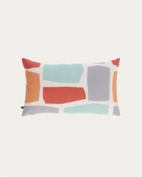 Calantina multicoloured cushion cover with squares 30 x 50 cm