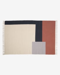 Cataleya 100% cotton multi-coloured rug 160 x 230 cm