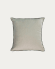 Elea 100% linen cushion cover in light grey 45 x 45 cm