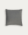 Κάλυμμα μαξιλαριού Elea 100% λινό, σκούρο γκρι, 45 x 45 εκ