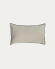 Funda cojín Elea 100% lino gris claro 30 x 50 cm