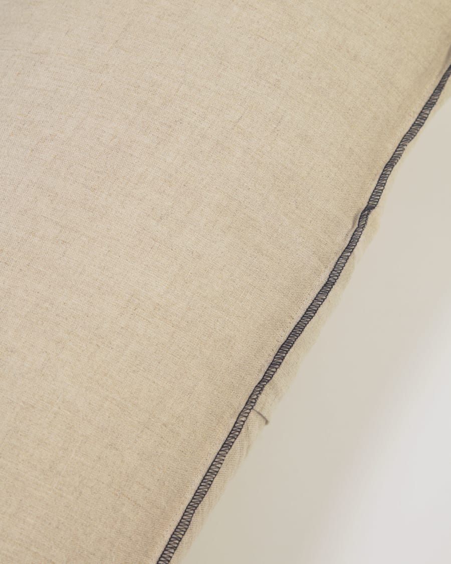 Fodera cuscino Elea 100% lino beige 30 x 50 cm