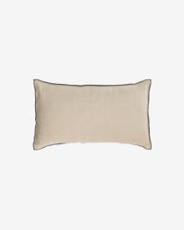 Elea 100% linen cushion cover in beige colour 30 x 50 cm